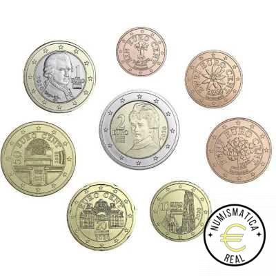 AUSTRIA 2020 CARTERA 8 VALORES KMS CALIDAD BU - DE 1 CENT A 2 EUROS - EN CARTERA OFICIAL - EUROSET. - Imagen 2