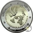 MONACO 2013 2 EUROS CONMEMORATIVA UNC - 20 ANIV. DE ADHESION DE MONACO A LA ONU - S/C.