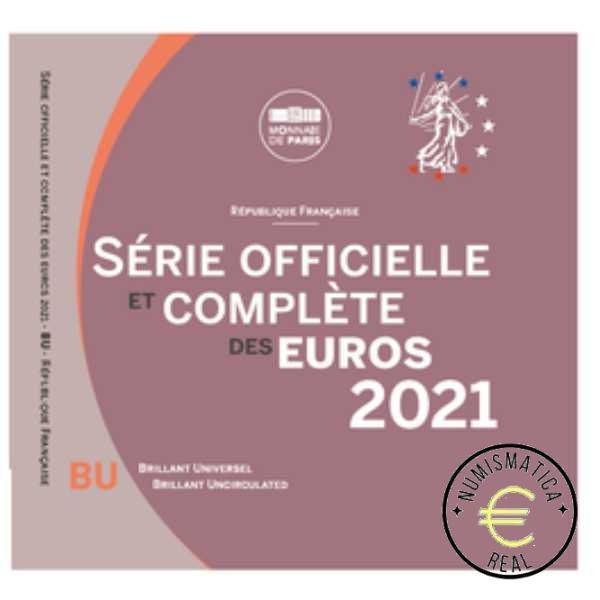 FRANCIA 2021 CARTERA 8 VALORES CALIDAD BU - DE 1CENT A 2 EUROS - EN CARTERA OFICIAL - EUROSET.