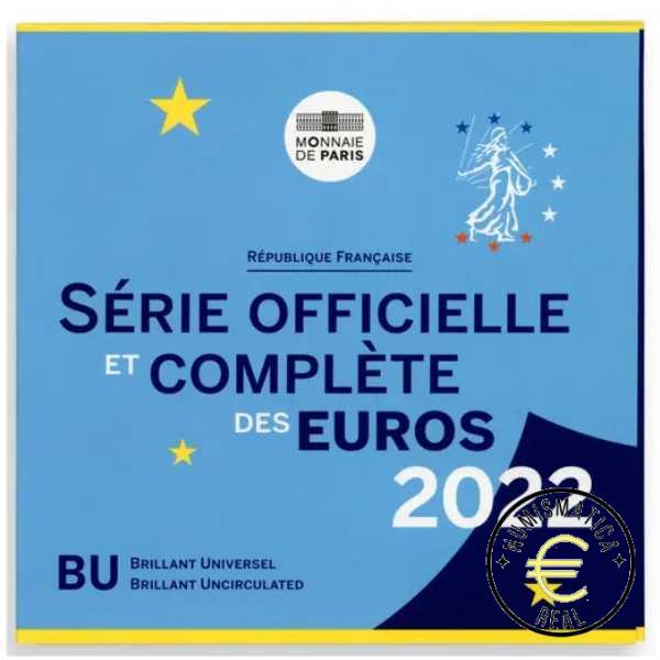 FRANCIA 2022 CARTERA 8 VALORES CALIDAD BU - DE 1CENT A 2 EUROS - EN CARTERA OFICIAL - EUROSET.