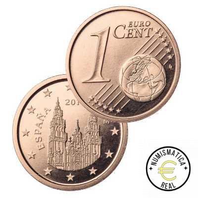 Un Centimo ESPAÑA 1 CENTIMOS 2022 UNC【 SANTIAGO DE COMPOSTELA