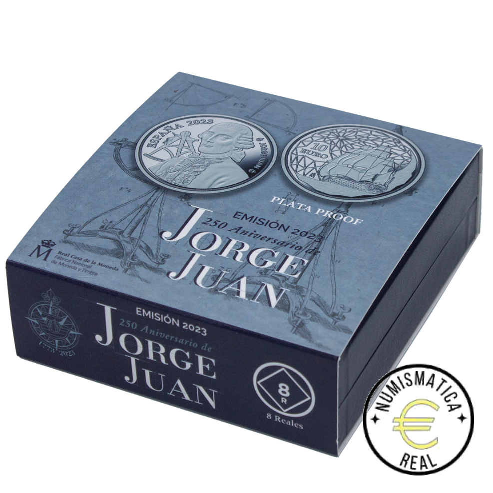 ESPAÑA 2023 10 EUROS PROOF – "250º ANIVERSARIO DE JORGE JUAN Y SANTACILIA” BE – PP. - Imagen 4