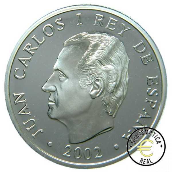 ESPAÑA 2002 10 EUROS PROOF - 8 REALES "JUEGOS OLIMPICOS DE INVIERNO" BE - PP. - Imagen 2