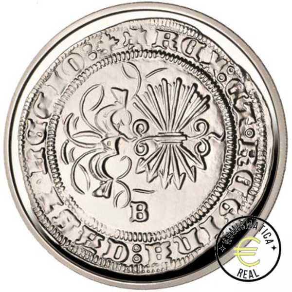 ESPAÑA 2014 10 EUROS PROOF - 8 REALES "JOYA NUMISMATICA - MONEDA REYES CATOLICOS " BE - PP. - Imagen 2