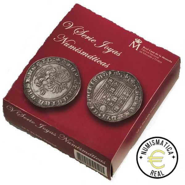 ESPAÑA 2014 10 EUROS PROOF - 8 REALES "JOYA NUMISMATICA - MONEDA REYES CATOLICOS " BE - PP. - Imagen 3
