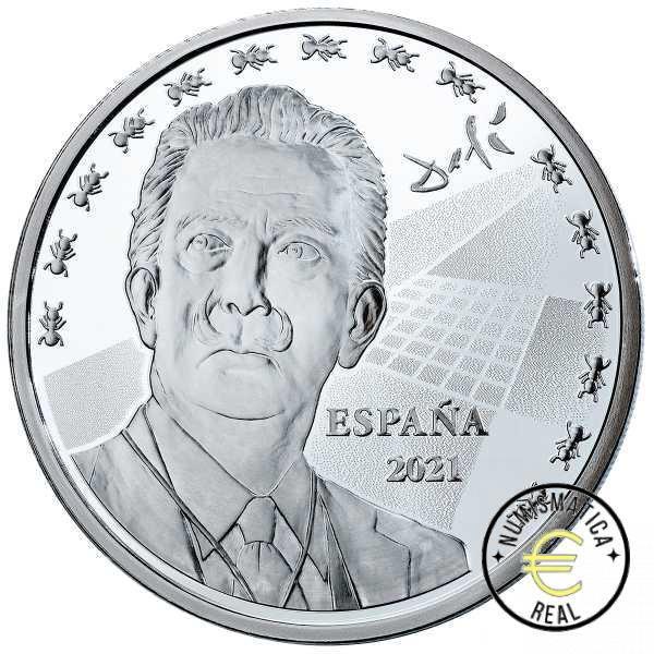 ESPAÑA 2021 10 EUROS PROOF - 8 REALES "SALVADOR DALI" BE - PP. - Imagen 2