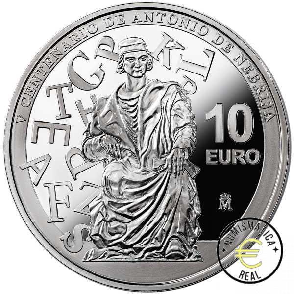 ESPAÑA 2022 10 EUROS PROOF - 8 REALES "ANTONIO DE NEBRIJA" BE - PP. - Imagen 2
