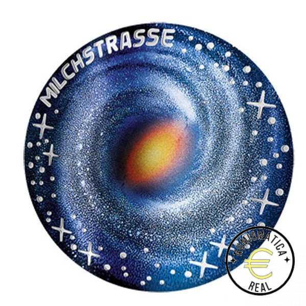 AUSTRIA 2021 20 EUROS DE PLATA PROOF EN COLOR - "VIA LACTEA UNIVERSO INEXPLORADO" BE - EN ESTUCHE OFICIAL. PP. - Imagen 3