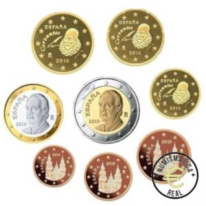 ESPAÑA 2003 8 VALORES, MONEDAS DEL PAIS DE 1 CENT A 2 EUROS UNC. S/C.