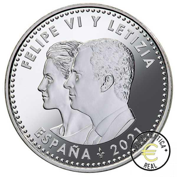 ESPAÑA 2021 30 EUROS DE PLATA - "CAMINO DE SANTIAGO" UNC CON COLOR. EN BOLSITA ORIGINAL - Imagen 3