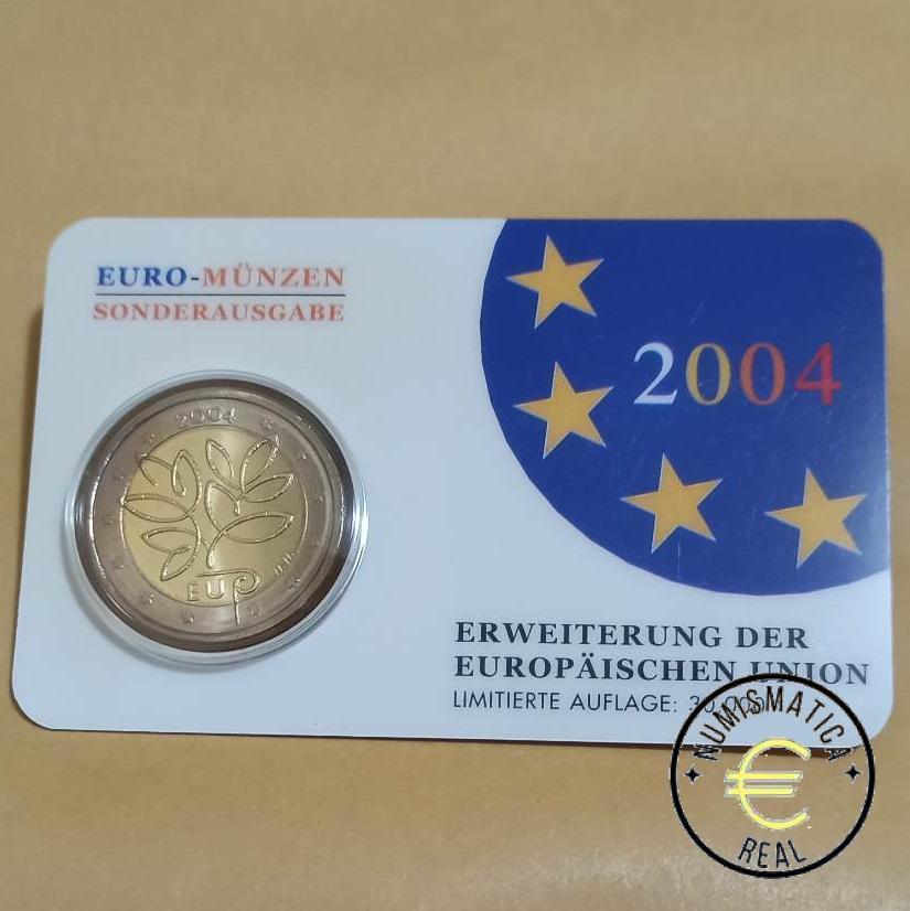 FINLANDIA 2004 2 EUROS CONMEMORATIVA BU - APLIACION DE LA UNION EUROPEA - EN COINCARD - BU.