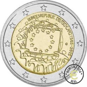 ALEMANIA 2015 2 EUROS CONMEMORATIVA UNC -"30 ANIV. DE LA BANDERA EUROPEA" - S/C.