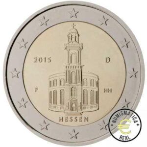 ALEMANIA 2015 2 EUROS CONMEMORATIVA UNC -"SAN PABLO DE FRANKFURT" - S/C.