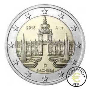 ALEMANIA 2016 2 EUROS CONMEMORATIVA UNC -"ESTADO DE SAJONIA" - S/C.