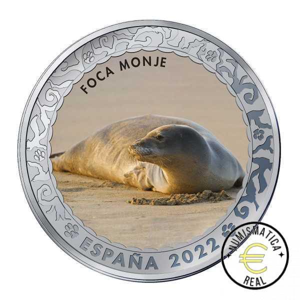 ESPAÑA 2022 1,5 EUROS CONMEMORATIVA 4º SERIE 4 MONEDAS - ANIMALES EN PELIGRO DE EXTINCION - EN COLOR UNC. - Imagen 4