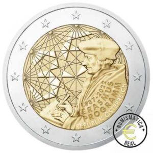 AUSTRIA 2022 2 EUROS CONMEMORATIVA UNC - PROGRAMA ERASMUS - S/C.