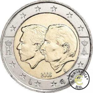 BELGICA 2005 2 EUROS CONMEMORATIVA UNC -UNION ECONOMICA BELGO-LUXEMBURGESA - S/C.