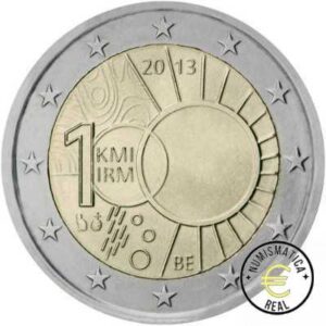 BELGICA 2013 2 EUROS CONMEMORATIVA UNC - REAL INSTITUTO DE METEOROLOGICO - S/C.