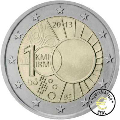 BELGICA 2013 2 EUROS CONMEMORATIVA UNC - REAL INSTITUTO DE METEOROLOGICO - S/C.