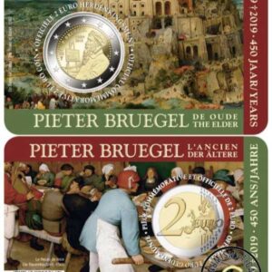 BELGICA 2019 2 EUROS CONMEMORATIVA UNC - 450 ANIVERSARIO DE LA MUERTE DE PIETER BRUEGHEL EL VIEJO (EN COINCARD) - S/C.