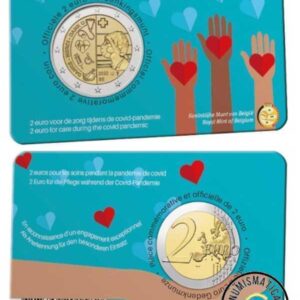 BELGICA 2022 2 EUROS CONMEMORATIVA UNC - SECTOR SANITARIO (EN COINCARD) - S/C.