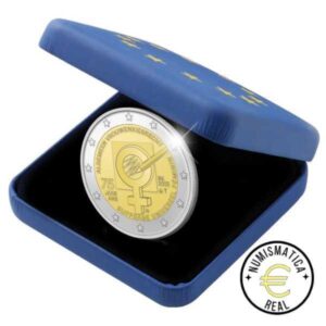BELGICA 2023 2 EUROS CONMEMORATIVA PROOF - 75º ANV. DEL SUFRAGIO FEMENINO - EN ESTUCHE OFICIAL PP.