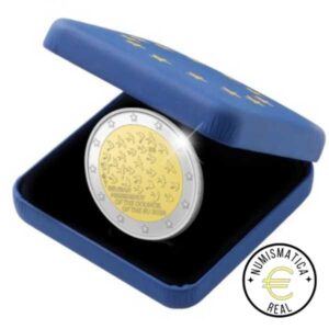 BELGICA 2024 2 EUROS CONMEMORATIVA PROOF - PRESIDENCIA BELGA DEL CONSEJO DE LA UE - EN ESTUCHE OFICIAL PP.