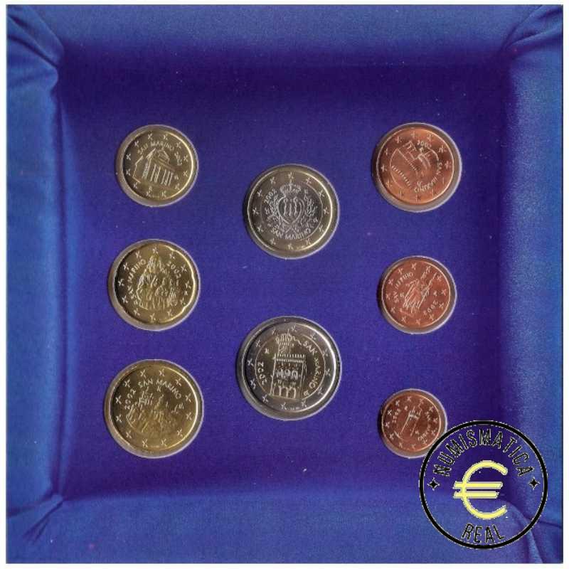 SAN MARINO 2002 CARTERA 8 VALORES KMS CALIDAD BU - DE 1 CENT A 2 EUROS - EN CARTERA OFICIAL - EUROSET. - Imagen 2