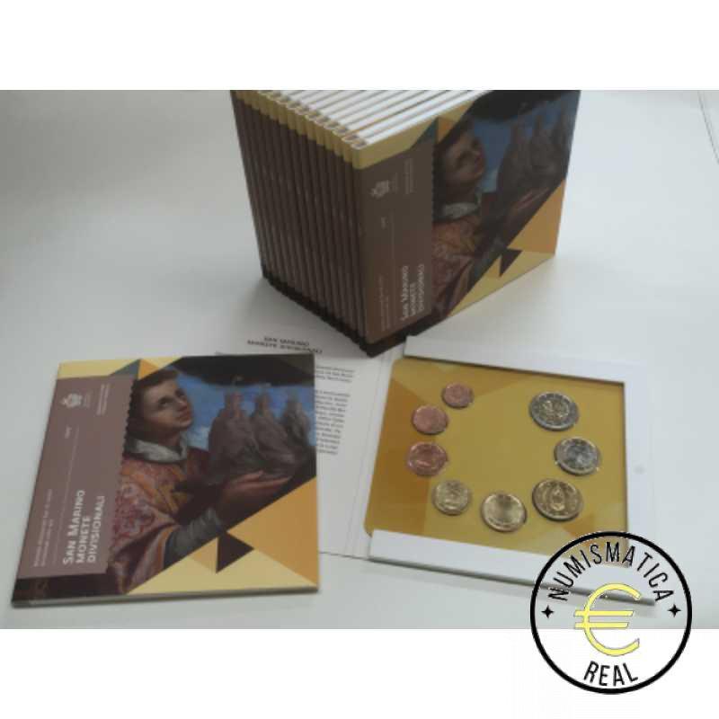 SAN MARINO 2017 CARTERA 8 VALORES KMS CALIDAD BU - DE 1 CENT A 2 EUROS - EN CARTERA OFICIAL - EUROSET.