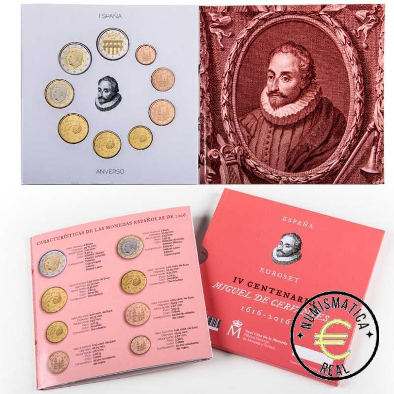 ESPAÑA 2016 9 VALORES - SERIE DE 1CENT A 2 EUROS 8 VALORES + 2 EUROS COM. "ACUEDUCTO DE SEGOVIA "- CARTERA BU - EUROSET.