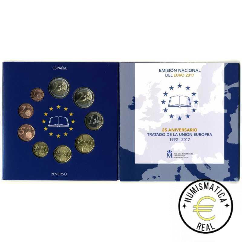 ESPAÑA 2017 9 VALORES - SERIE DE 1CENT A 2 EUROS 8 VALORES + 2 EUROS COM. "IGLESIA SANTA MARIA DEL NARANCO "- CARTERA BU - EUROSET. - Imagen 3