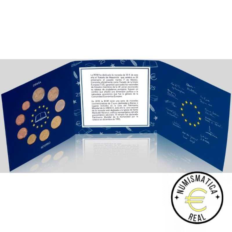 ESPAÑA 2017 9 VALORES - SERIE DE 1CENT A 2 EUROS 8 VALORES + 2 EUROS COM. "IGLESIA SANTA MARIA DEL NARANCO "- CARTERA BU - EUROSET. - Imagen 2