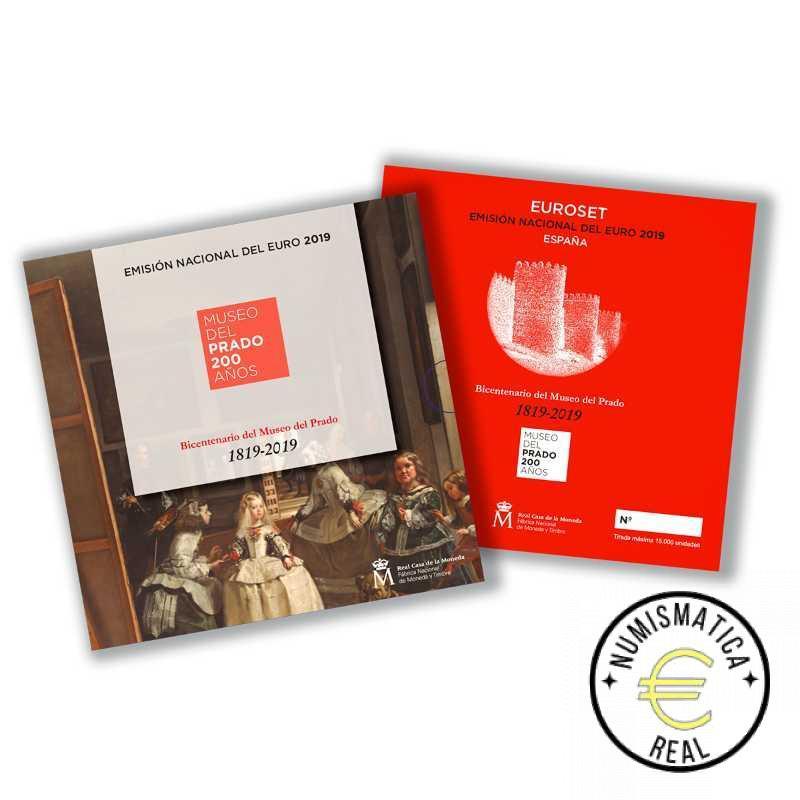 ESPAÑA 2019 9 VALORES - SERIE DE 1CENT A 2 EUROS 8 VALORES + 2 EUROS COM. "MURALLA DE ÁVILA "- CARTERA BU - EUROSET.