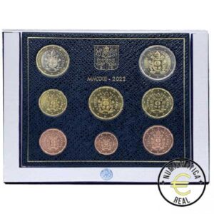 VATICANO 2022 CARTERA 8 VALORES KMS CALIDAD BU - ESCUDO DE FRANCISCO I - EN CARTERA OFICIAL - EUROSET.