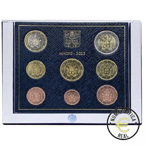 VATICANO 2023 CARTERA 8 VALORES KMS CALIDAD BU - ESCUDO DE FRANCISCO I - EN CARTERA OFICIAL - EUROSET.