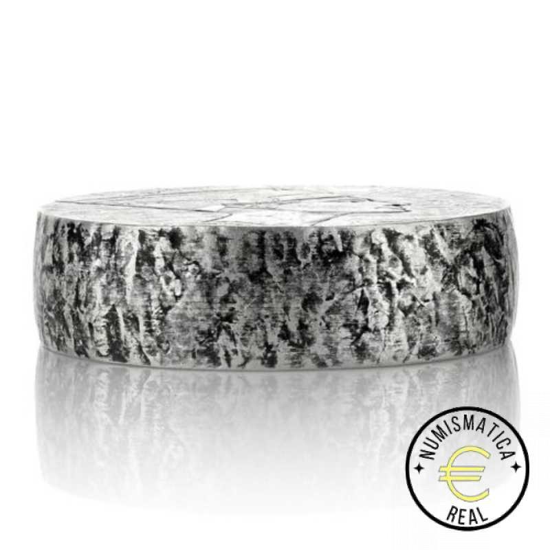 CHAD 2017 3000 FRANCOS - 5 Oz DE PLATA "NERFETITI" ERS TSCHAD EGIPTO, ACABADO ANTIGUO. - Imagen 4