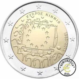 CHIPRE 2015 2 EUROS CONMEMORATIVA UNC - 30 ANIV. DE LA BANDERA EUROPEA - S/C.