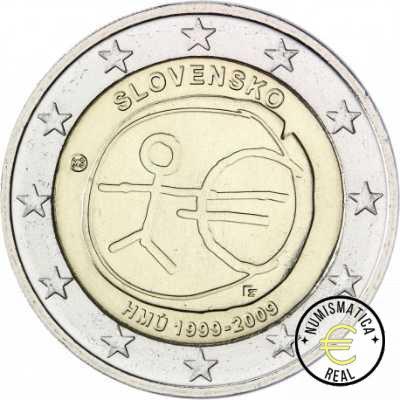 ESLOVAQUIA 2009 2 EUROS CONMEMORATIVA UNC -EMU - S/C.