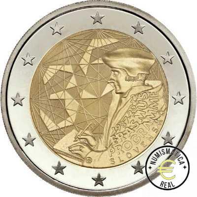 ESLOVAQUIA 2022 2 EUROS CONMEMORATIVA UNC - PROGRAMA ERASMUS - S/C.
