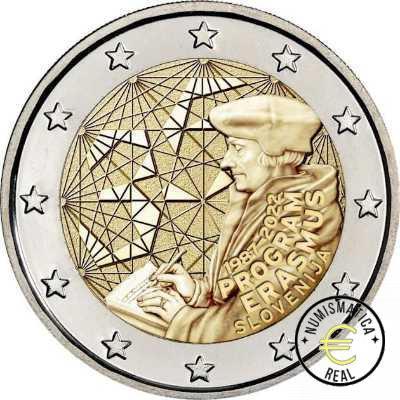 ESLOVENIA 2022 2 EUROS CONMEMORATIVA UNC - PROGRAMA ERASMUS - S/C.