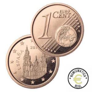 ESPAÑA 2004 1 CENTIMOS DE EUROS COMUN UNC - CATEDRAL DE SANTIAGO DE COMPOSTELA - S/C.