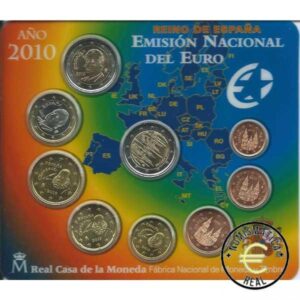 ESPAÑA 2010 9 VALORES - SERIE DE 1CENT A 2 EUROS 8 VALORES + 2 EUROS COM. "CORDOBA"- CARTERA BU - EUROSET.