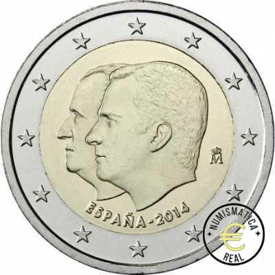 ESPAÑA 2014 2 EUROS CONMEMORATIVA UNC - PROCLAMACION FELIPE VI - S/C.