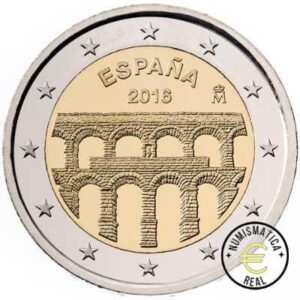 ESPAÑA 2016 2 EUROS CONMEMORATIVA UNC - ACUEDUCTO DE SEGOVIA - S/C.
