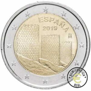 ESPAÑA 2019 2 EUROS CONMEMORATIVA UNC - MURALLA DE AVILA - S/C.