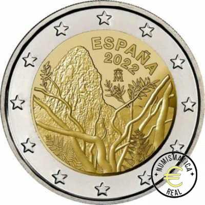 ESPAÑA 2022 11 VALORES, 8 DE LA SERIE + 3 CONMEMORATIVAS 2 EUROS "ERASMUS, ELCANO, GARAJONAY" CARTERA BU - EUROSET. - Imagen 4