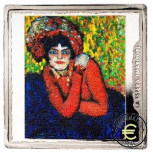 ESPAÑA 2023 10 EUROS PROOF - ONZA MONEDA DE PLATA COLOR "50° ANIVERSARIO DE PABLO PICASSO - LA ESPERA DE MARGOT" BE - PP.