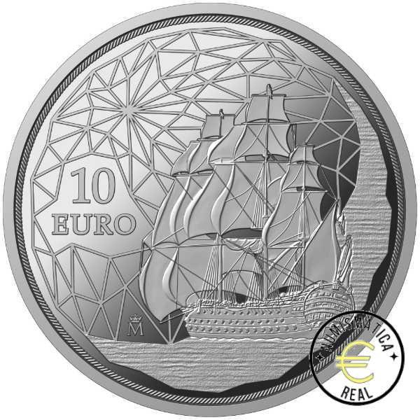 ESPAÑA 2023 10 EUROS PROOF – "250º ANIVERSARIO DE JORGE JUAN Y SANTACILIA” BE – PP. - Imagen 2