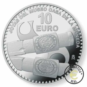 ESPAÑA 2023 10 EUROS PROOF – "SERIE JOYAS DEL MUSEO DE LA CASA DE LA MONEDA – CUARTO CENTENARIO CENTEN” BE – PP.