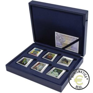 ESPAÑA 2023 6x ONZAS 10 EUROS ESTUHE PROOF - MONEDA DE PLATA COLOR "50º ANV. PABLO PICASSO" CUADRO BE - PP.